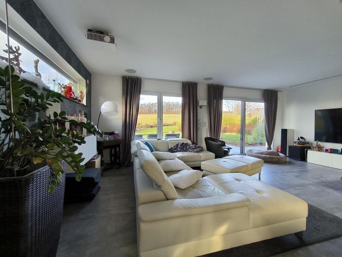 Wohnzimmer Gartenblick