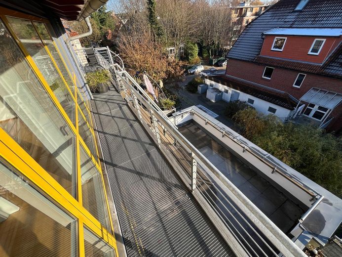 Balkon vor Schlafzimmern