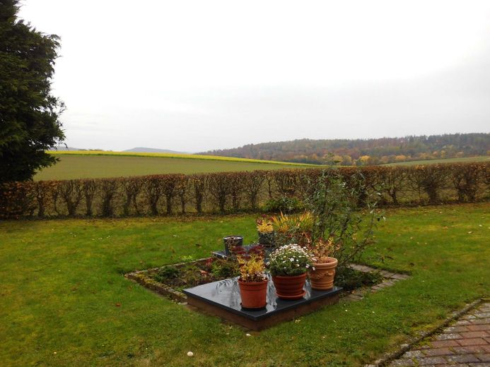 Schauenburg, Bungalow + ELW – Blick in den Garten