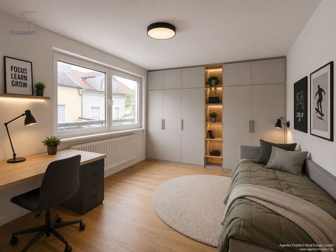 Licht. Raum. Lebensqualität. - Ein Zuhause zum Ankommen und Wohlfühlen mit Entwicklungspotenzial. – Jugendzimmer