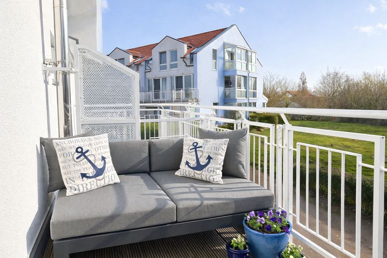 Balkon großes Schlafzimmer