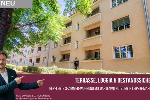 Zwischen Grünblick & Stadtleben: 
Vermietete 3-Zimmer-Wohnung mit Terrasse & Loggia