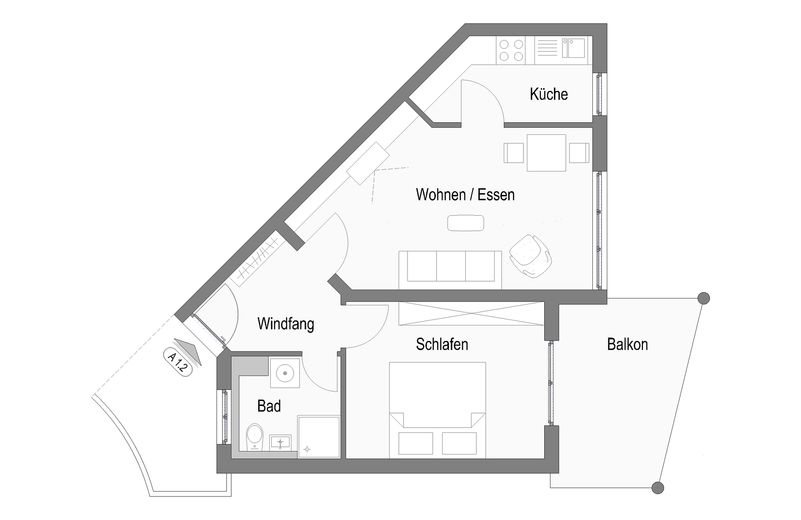 Wohnungsgrundriss