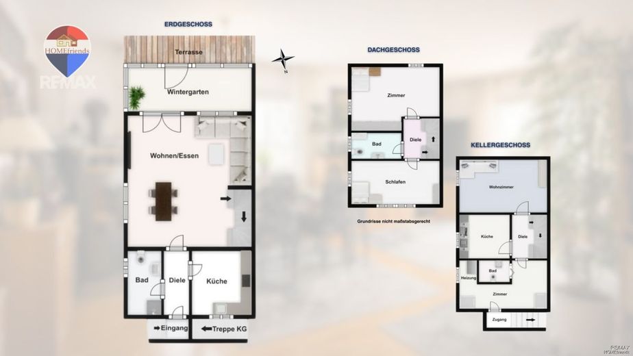 Doppelhaushälfte nahe Müggelsee | Niedrigenergiehaus mit Wintergarten &amp; Kamin in ruhiger Lage von Berlin-Köpenick – Grundrisse