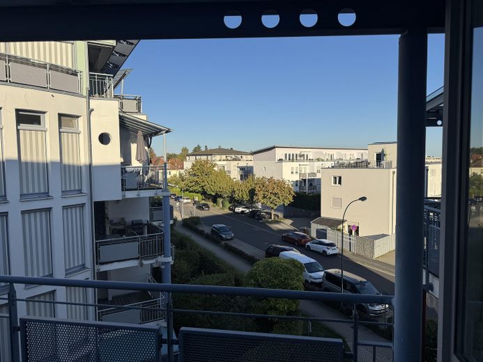 Blick vom Balkon