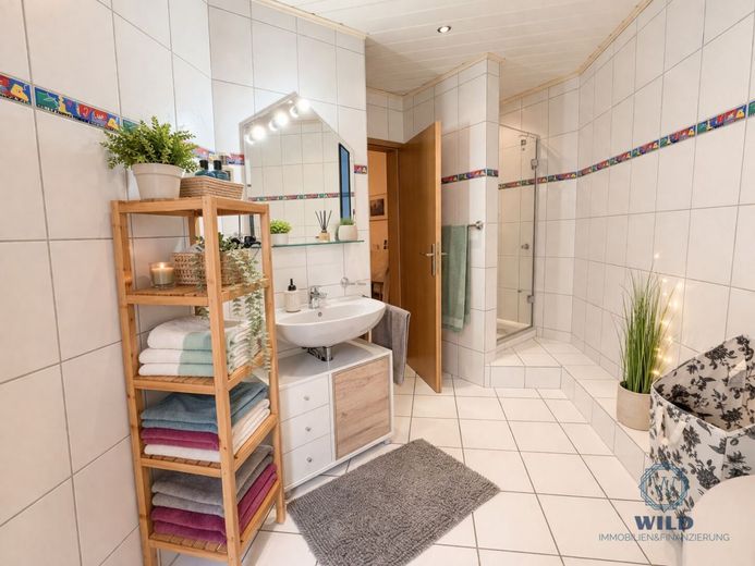 Neuer Preis! 3-Zimmer-Wohnung mit Terrassenflair in ruhiger Lage von Riegelsberg! – Badezimmer