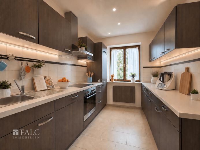 Stilvolle 3-Zimmer-Wohnung in Neusäß mit sonniger Loggia – Küche