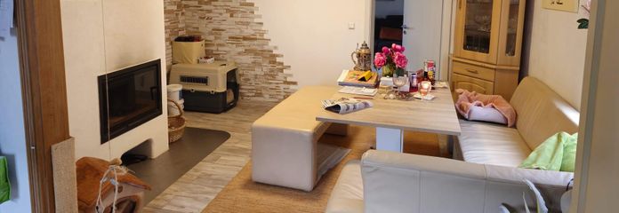 Eszimmer mit Kamin