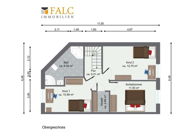 Ihr neues Zuhause: Moderne Doppelhaushälfte mit Wohlfühlgarantie – Grundriss
