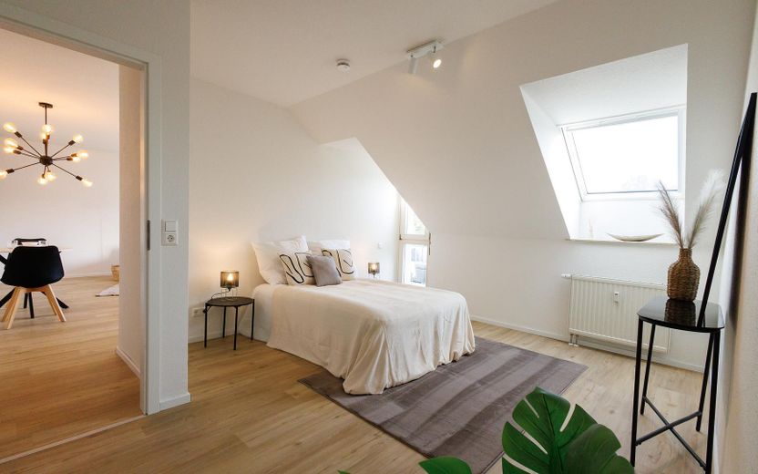 Bezugsfertige 2-Zimmerwohnung inkl. Tiefgaragen Stellplatz – Schlafzimmer
