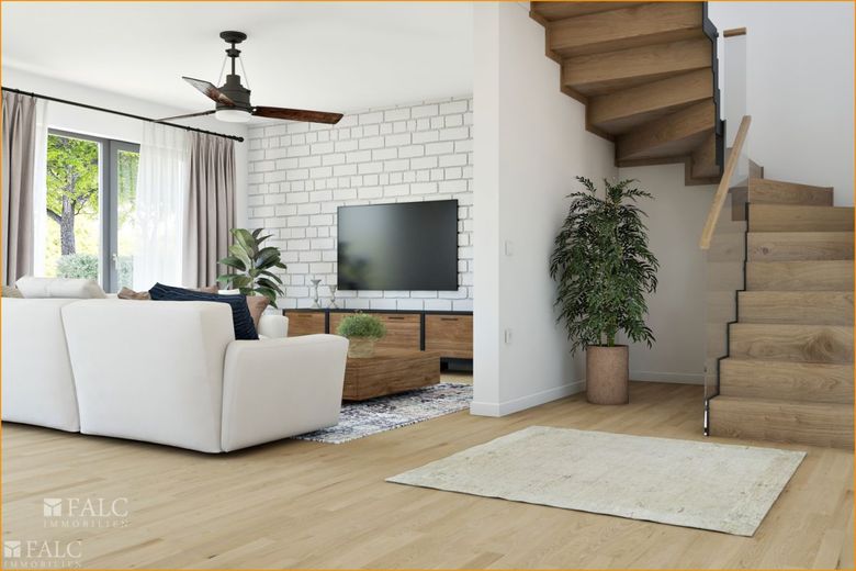 Wohnzimmer Blick Treppe