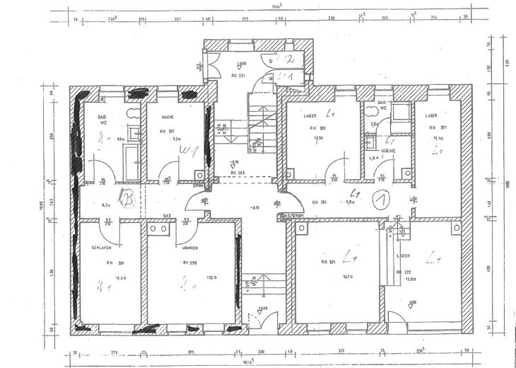 Living with a feel-good factor – attractive ground floor apartment in Leipzig-Lindenau – Grundriss Erdgeschoss