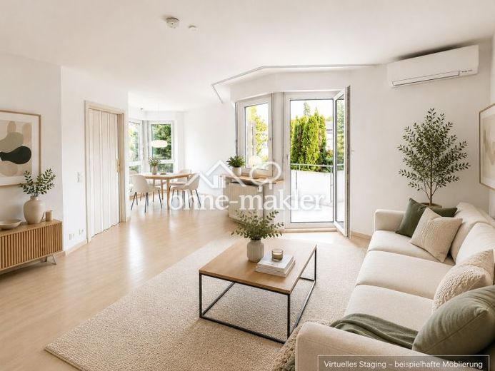 Provisionsfrei 3,5-Zimmer-Wohnung mit 2 Balkonen, Klimaanlage & Tiefgaragenstellplatz in Schwaikheim – Foto 1