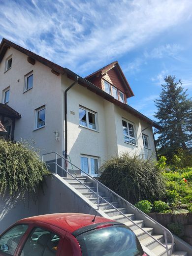 Treppe zum Haus