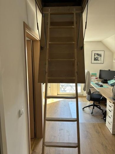 Charmantes Einfamilienhaus mit Garten – Ihr neues Zuhause in Liebschützberg-Clanzschwitz – Treppenstieg zum Spitzboden