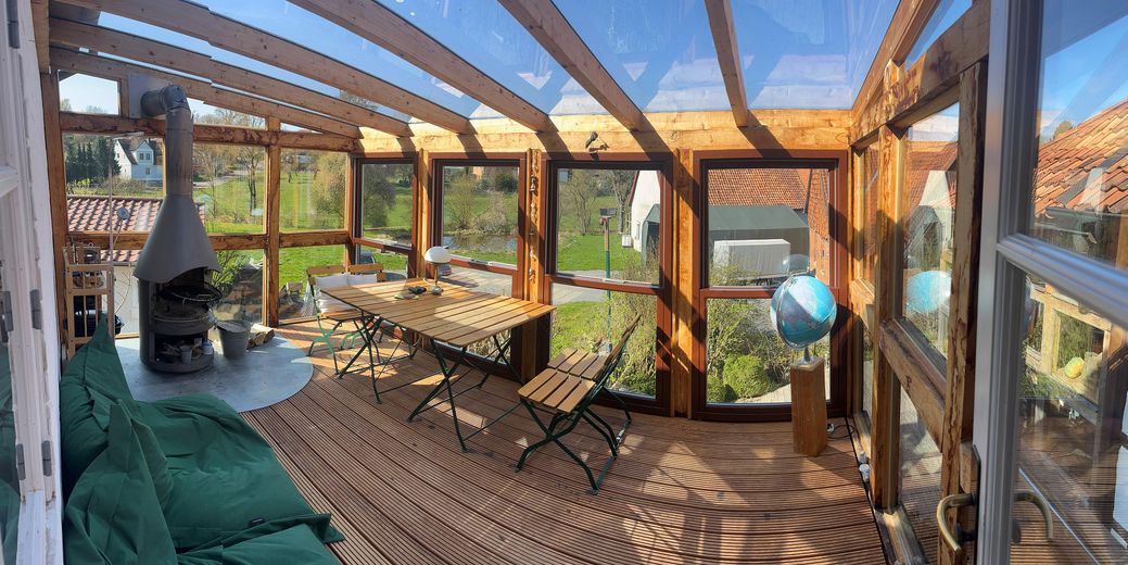 Wintergarten im OG mit Grill