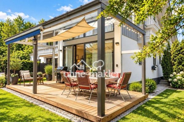 Provisionsfrei: 261 m² Doppelhaushälfte mit Loft-Charakter, Doppelgarage und Südwest-Terrasse