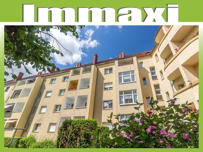 EUTRITZSCH + 2 RAUM DACHGESCHOSS WOHNUNG + FREI AB 01.08.2026 – Hausansicht Anhalter Straße 20 Rückseite