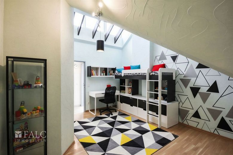 Stilvolle Maisonette mit Balkon, TG-Stellplatz &amp; Aufzug – Schlafzimmer 2 - (KI generiert)