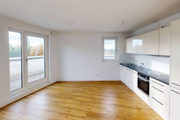 NEUBAUTRAUM: Exklusive 3-Zimmer-Wohnung mit EBK und großer Dachterrasse in Langenhorn