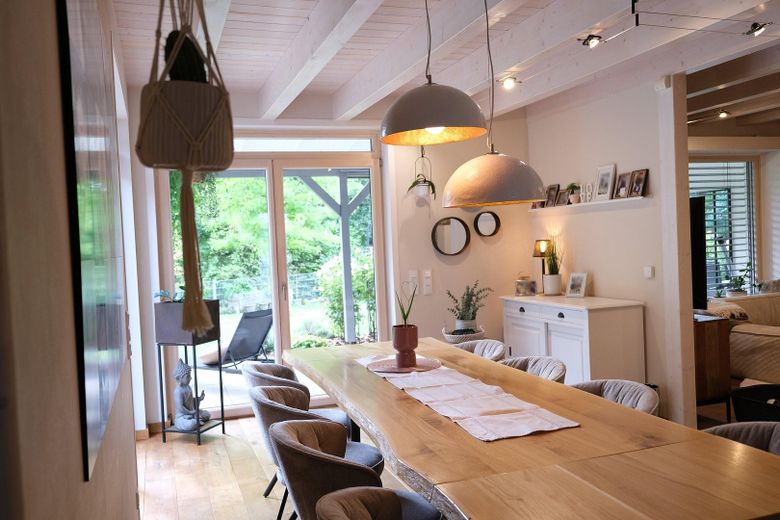 Esszimmer Gartenblick