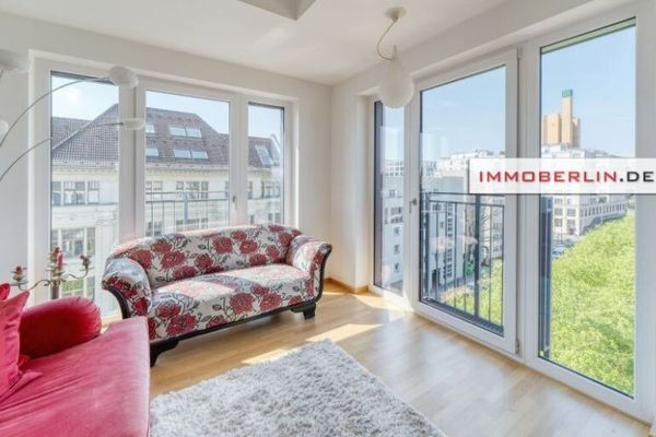 IMMOBERLIN.DE - Penthouse sensationnel avec galerie et grande terrasse ensoleillée sur la Potsdamer Platz