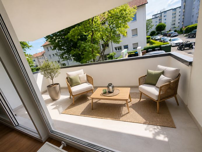 Kernsanierte 3-Zimmer-Wohnung mit Balkon in Ditzingen – Foto 5
