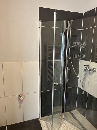 Provisionsfrei, modernisierte 2-Zimmer-Wohnung mit Skylineblick in Liederbach – Bad Dusche