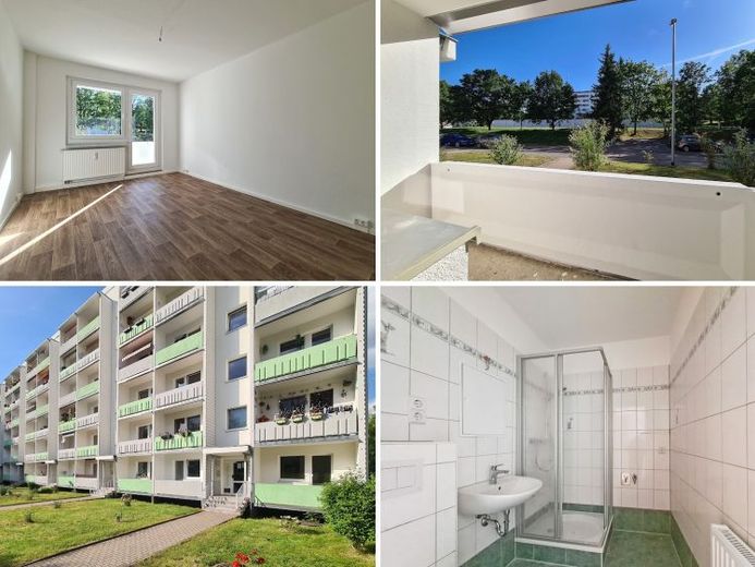 renovierte Balkonwohnung mit Duschbad im bequemen Erdgeschoss – Foto 1