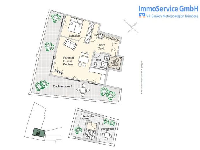 Ansprechende Wohnanlage im Nürnberg Nord: 60 stilvolle Neubau-ETW und 10 Büroeinheiten in Stadtlage! – Foto 1