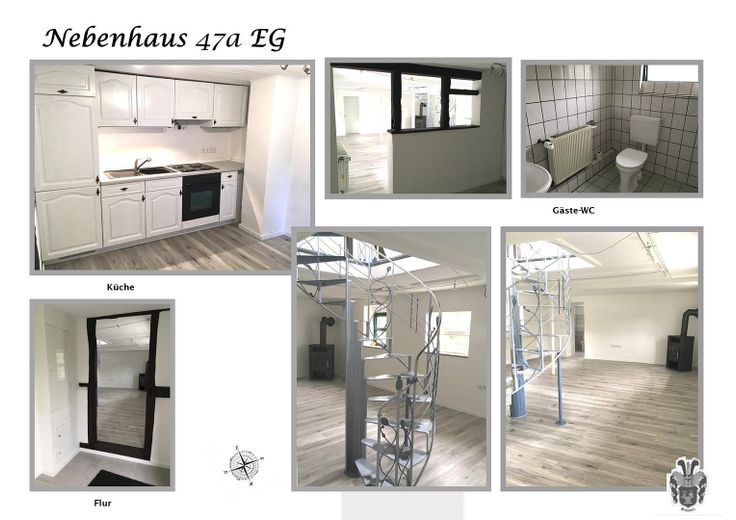 Historischer Bauernhof mit 3 Wohneinheiten & Stall – Leben, Arbeiten, Vermieten nahe Köln & Bonn – Nebenhaus 47a EG