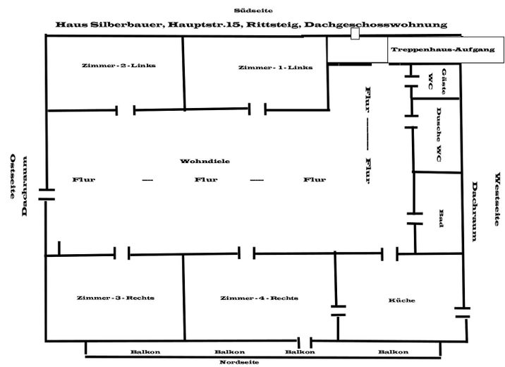 Grundriss - DG-Wohnung
