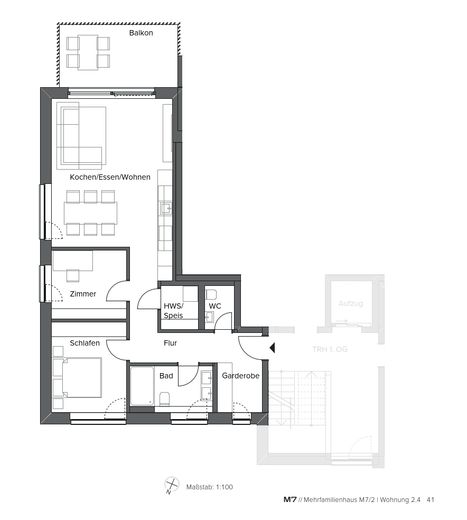 Neubau WHG 2.4 - M7/2 - 1.Obergeschoss - 80m² – Foto 2