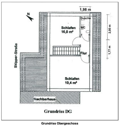 Müritz Gölü'nde tatil evi (Rechlin Liman Köyü) – Grundriss OG