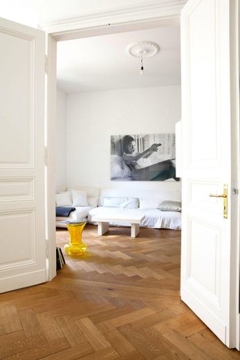 Flügeltür zum Wohnzimmer