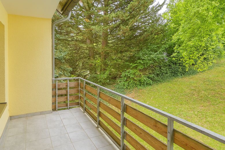 Balkon mit Blick ins Grüne