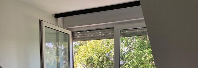 Helle DG Wohnung , 4 Zimmer, in Mannheim Käfertal – Blick in den Garten