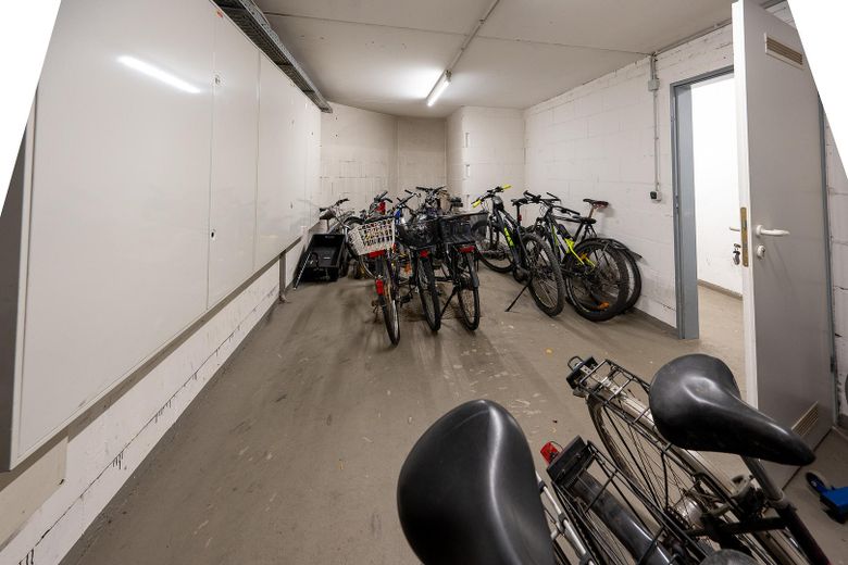 Abschließbarer Fahrradraum