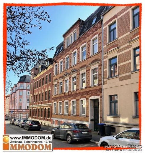 3-Zimmer-Büro optional mit Möblierung &amp; Einbauküche in Zwickau, verkehrsgünstige Lage, zu vermieten! – Hausansicht
