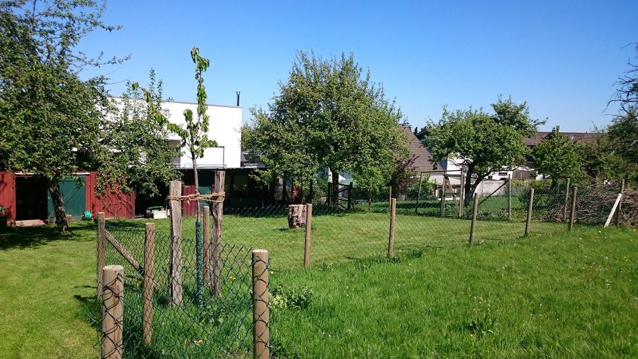 Gartenhaus und Hühnerstall