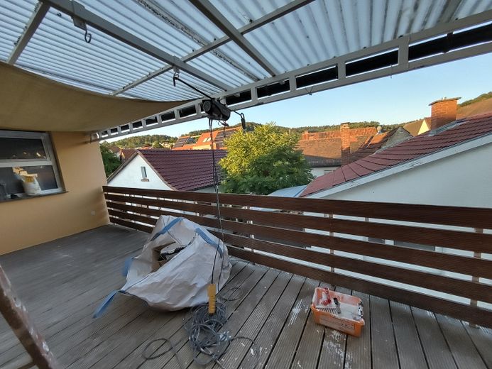 Helle Wohnung mit Teilklimatisierung im Herzen von Lützelsachsen – Terasse mit Sondernutzung 