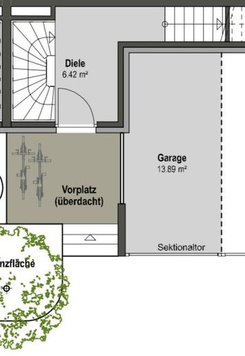 Grundriss - EG / Diele