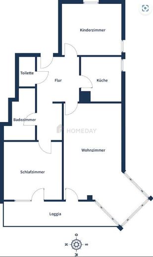 Helle 3-Zimmer-Wohnung mit Einbauküche & Aufzug & West-Loggia in München – Foto 33
