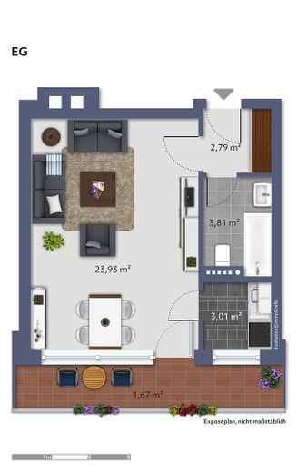 Möbliertes Apartment mit separater Küche * Loggia * Aufzug * viel modernisiert – Foto 10