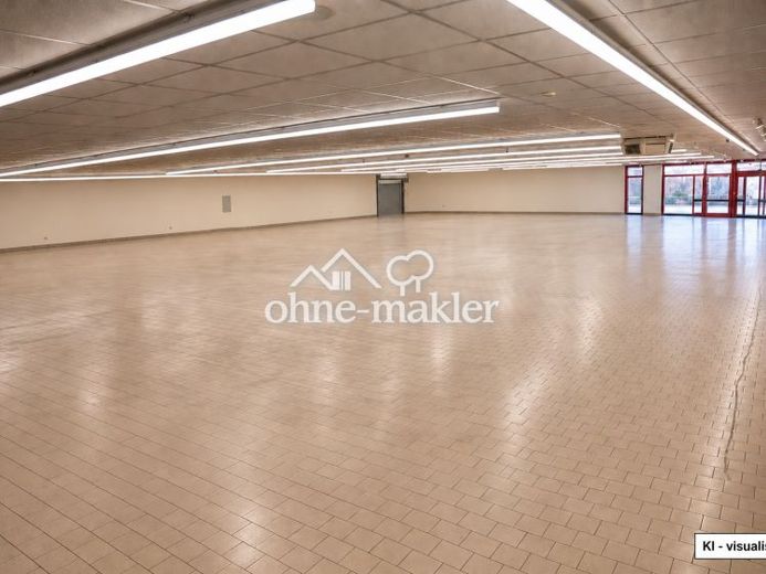 800 - 1000 m² de surface commerciale avec grand parking à côté d’un studio de fitness et du nouveau supermarché Penny – Photo 1