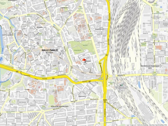 Ladenbüro am Charlottencenter – Geolyzer Kartenausschnitt