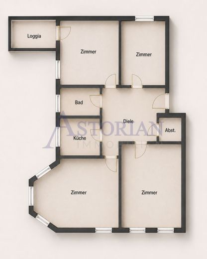 Wunderschöne 4-Zimmer-Wohnung im nachgefragten Berliner Westend – Grundriss