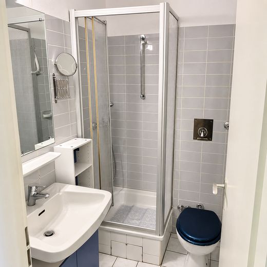 Möbliertes 1 Zimmer Wohnung mit Balkon, Stellplatz und Pauschalmiete – Dusche und WC
