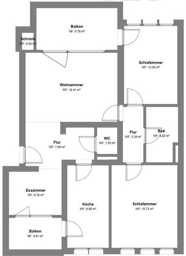 Moderne 86 qm Eigentumswohnung – फोटो 21