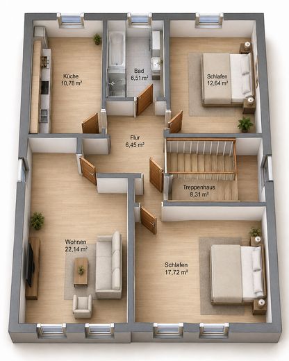 3ZKB Altbaucharme, Stellplatz, Moritzberg – Foto 12